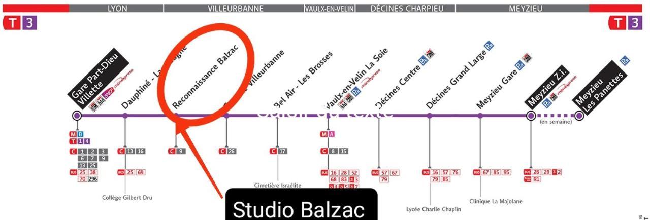 Studio Balzac Apartment Villeurbanne Exterior foto